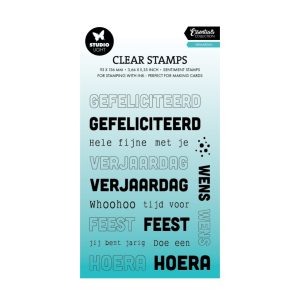 Stempel verjaardag teksten