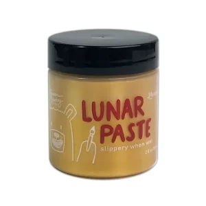 Lunar paste slippery when wet