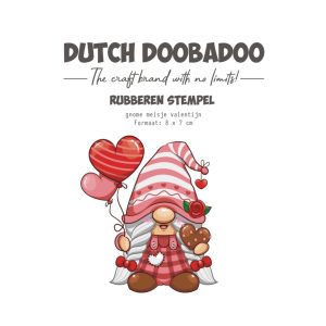 Stempel gnome meisje valentijn