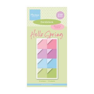 Papierset hello spring cardstock