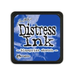 Distress inkt mini blueprint sketch