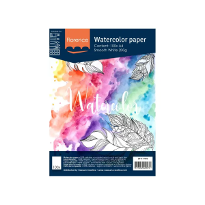 Aquarelpapier smooth wit A4 – 100 vel