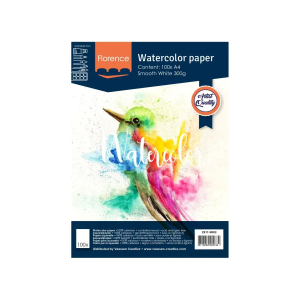 Aquarelpapier smooth wit A4 – 100 vel