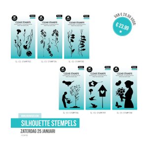 Goodiebag silhouette stempels