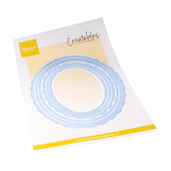 Creatables scalloped oval