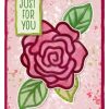 Stencil embroidery classic rose - Afbeelding 2