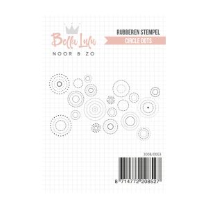 Rubber stempel circle dots