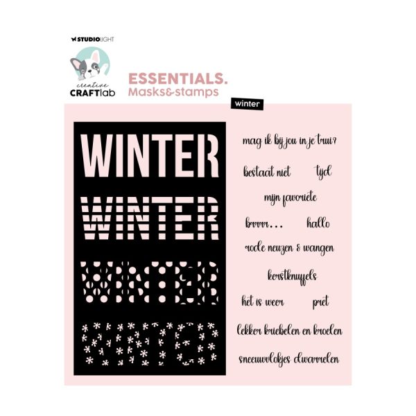 Stencil en stempel winter