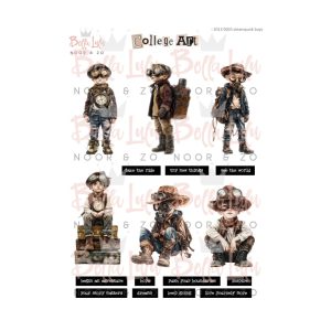 Collagevel steampunk boys