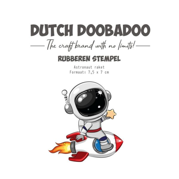 Stempel astronaut raket