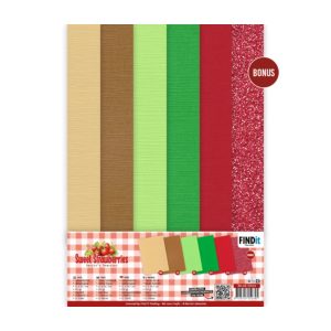Cardstock sweet strawberries A4