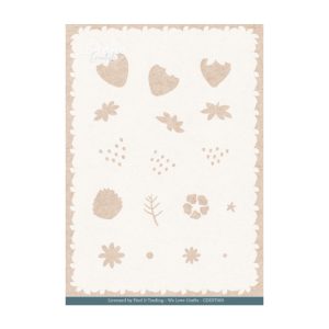 Stencil sweet strawberries
