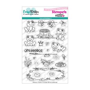 Stempel kikker vriendjes