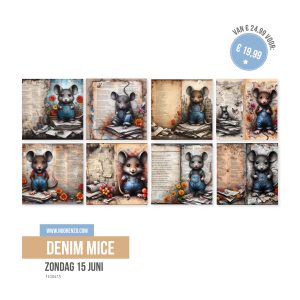 Mega Hobby Festijn denim mice