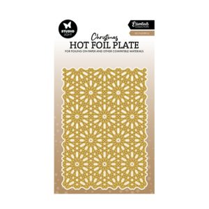 Stansmal hotfoil snow pattern