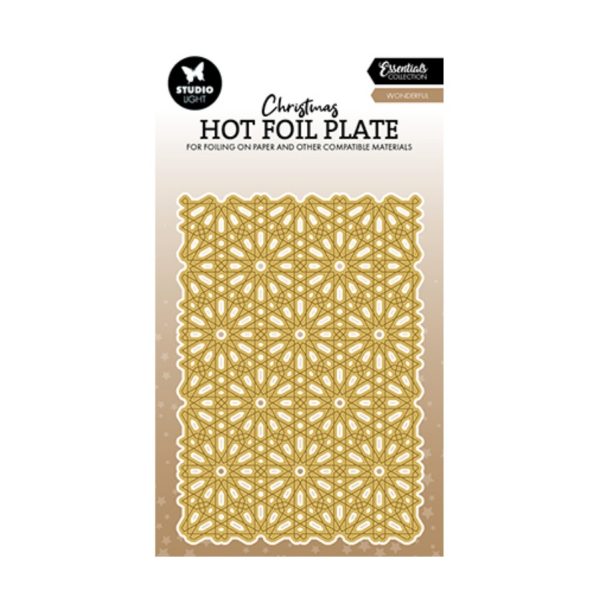 Stansmal hotfoil snow pattern