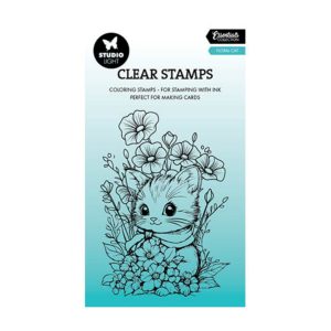 Stempel floral cat