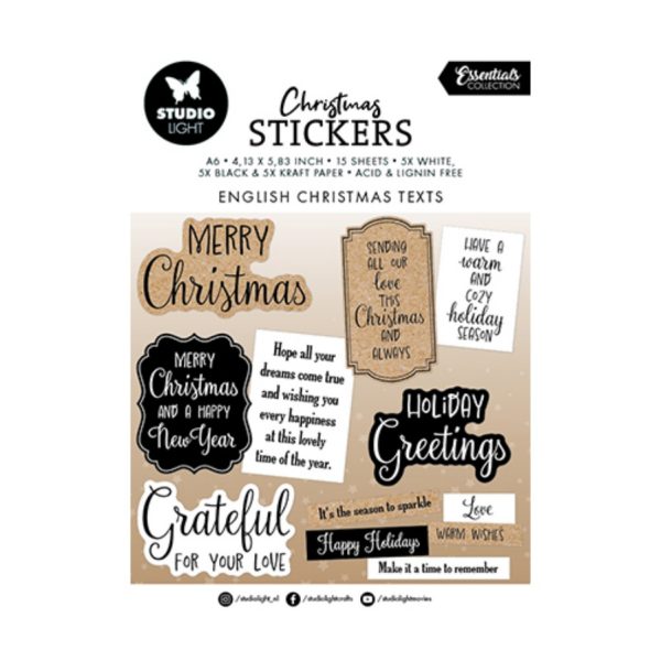 Stickers kerstwensen