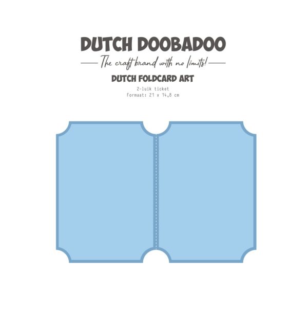 Dutch fold art 2-luik ticket