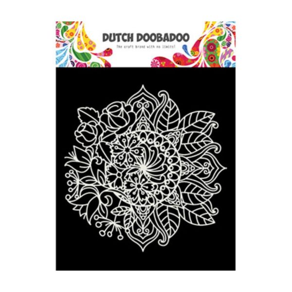 mask art mandala bloem