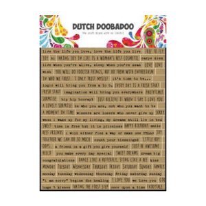 sticker art text kraft