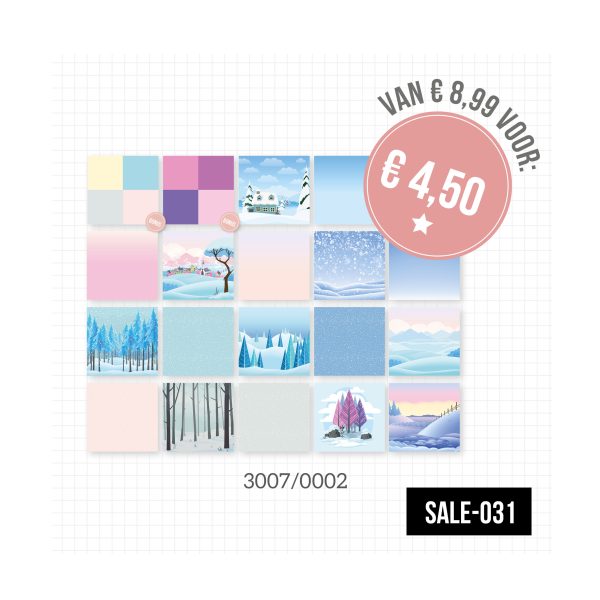 Sale-031 designpapier in de winter