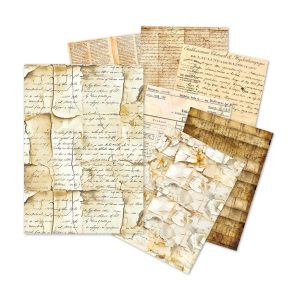 Tissue papier vintage manuscript