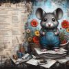 Mega Hobby Festijn denim mice - Afbeelding 2