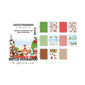Collageboek kerst in een kopje