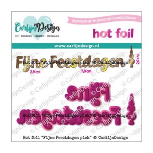 Hot foil feestdagen piek