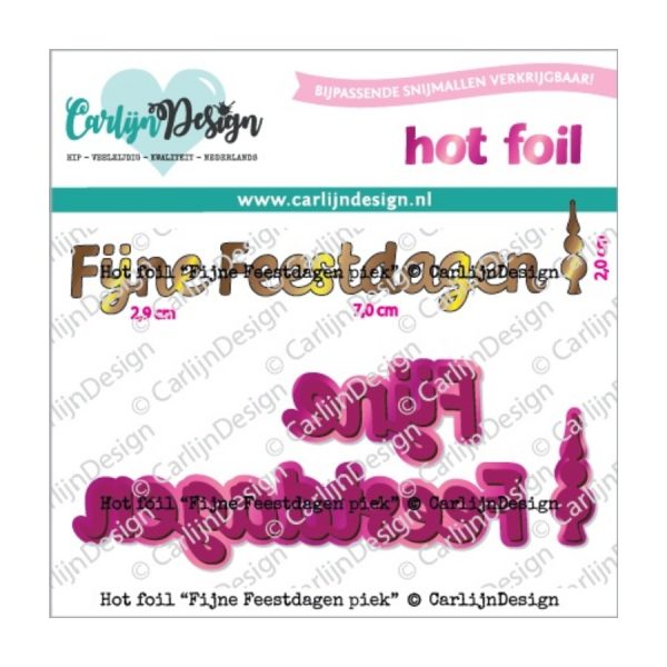 Hot foil feestdagen piek