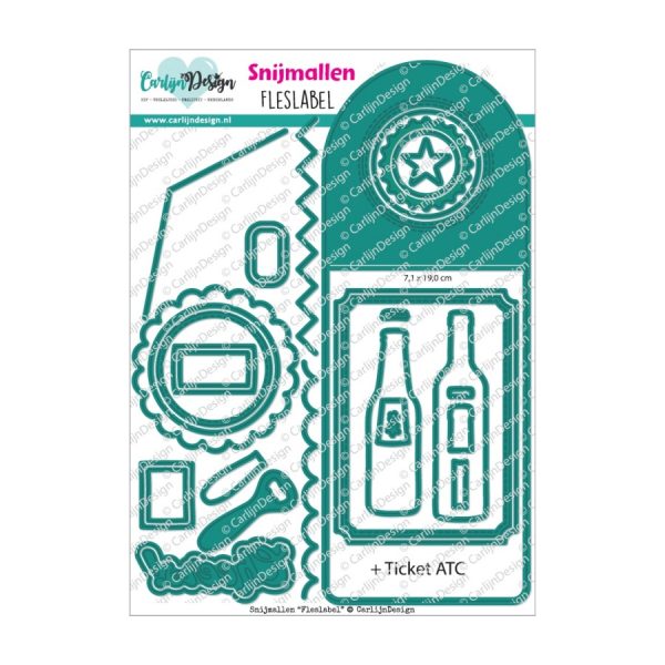 Stansmal fles label