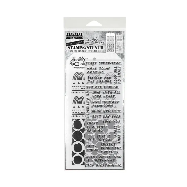 Layering mini stencil set 62