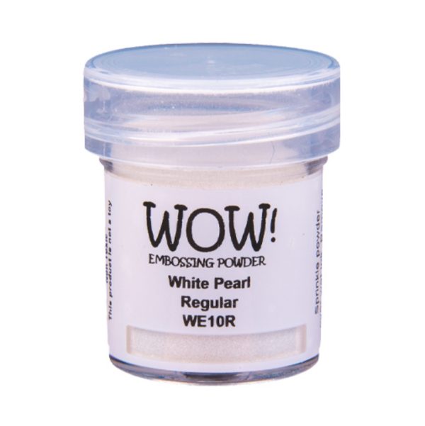Embossingpoeder white pearl