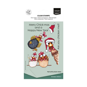 Stempel kerstkippen 2