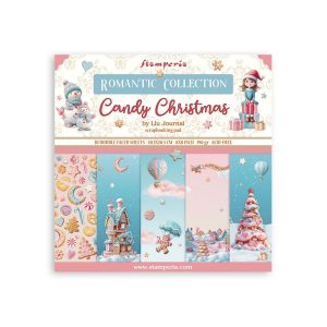 Designpapier candy christmas