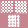 Stencils geruit patroon - Afbeelding 2