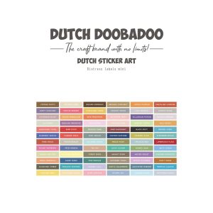 sticker art distress labels mini