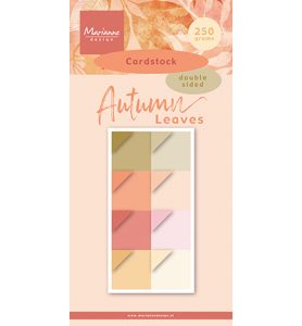 cardstock autumn leaves