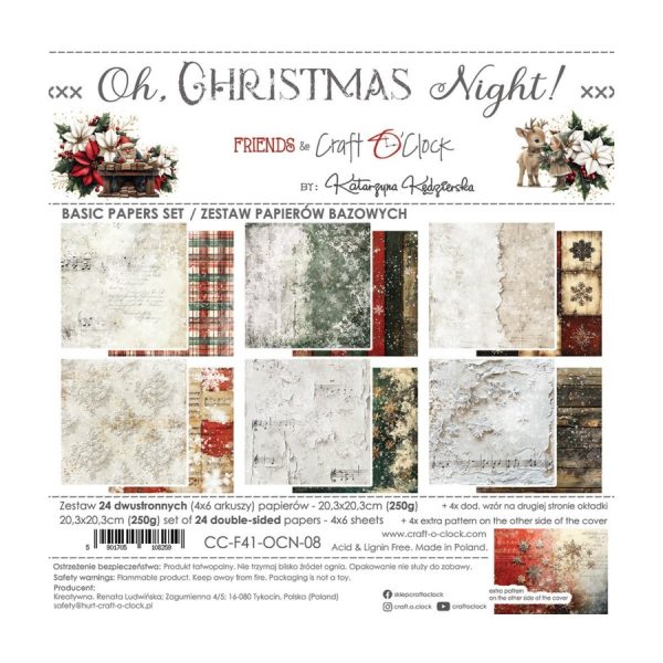 Designpapier oh christmas night
