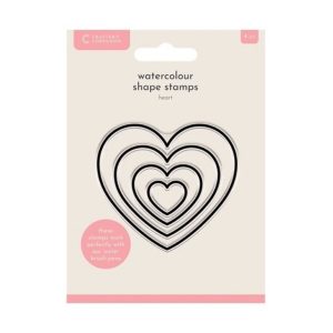 Stempel watercolour heart