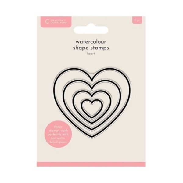 Stempel watercolour heart