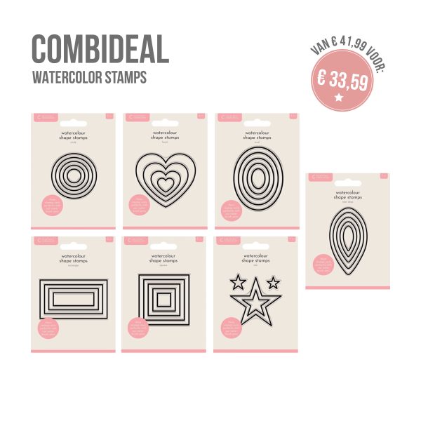 Combideal watercolor stamps