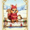 Kaartenpakket christmas animals - Afbeelding 2