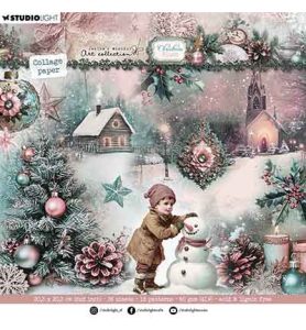collagepapier christmas blush
