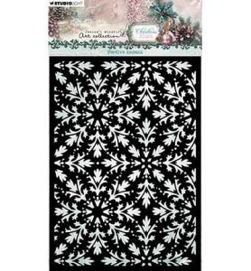 mask stencil festive damask