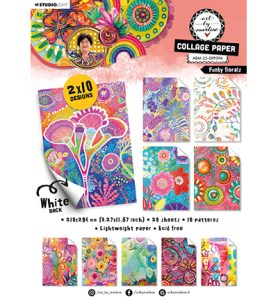 Collagepapier Funky florals