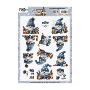 Knipvel gnomie holidays blue