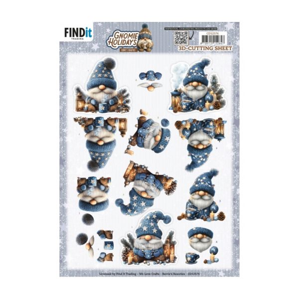 Knipvel gnomie holidays blue