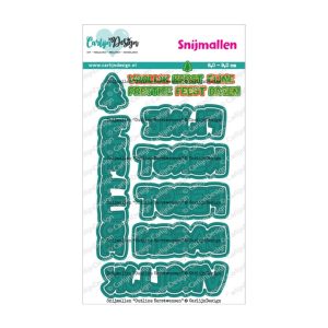 Stansmal outline kerstwensen
